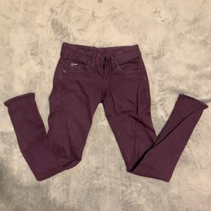 G-Star maroon stretch jeans